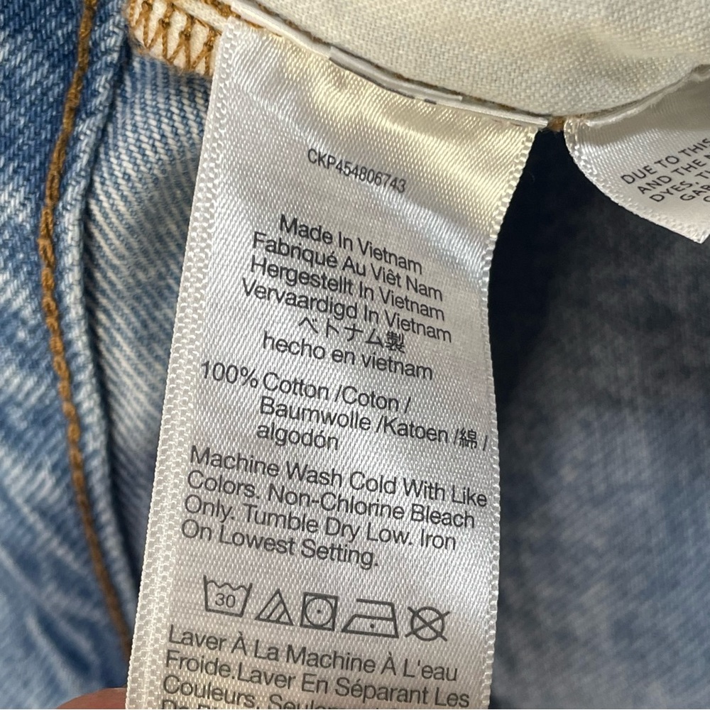 Madewell Relaxed Denim Shorts Rosemount Wash: Destroyed Hem Edition - Womens 28 - Picture 11 of 11